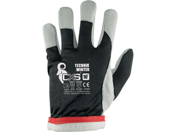 Rukavice CXS TECHNIK WINTER, s blistrom, zimné, veľ. 8