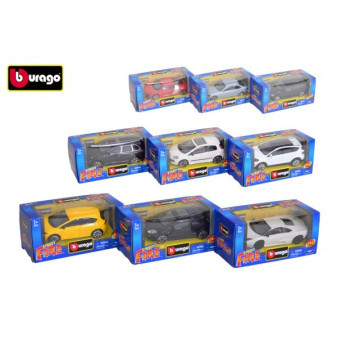 Auto Bburago Street Fire kov/plast 1:43 mix druhov v krabičke 13x6x5,5cm