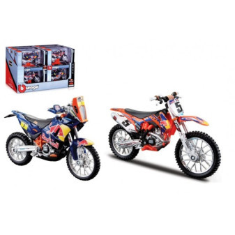 Motorka Bburago 1:18 Red Bull Race 11cm kov/plast 2 druhy v krabičke 17x11x7cm