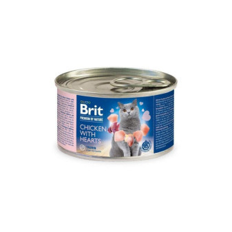 Brit Premium by Nature cat chicken with Hearts 200g