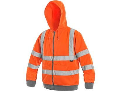 Mikina FROME, pánska, oranžová, veľ. 3XL