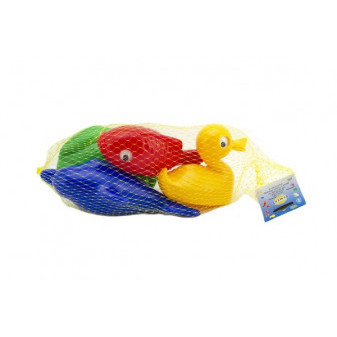 Plávacia sada zvieratká do vane plast 20x14x7cm 12m+