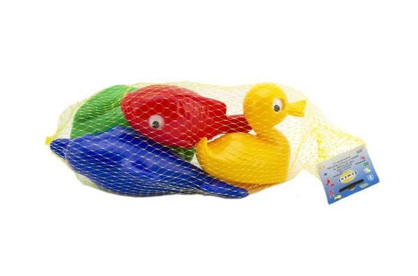 Plávacia sada zvieratká do vane plast 20x14x7cm 12m+
