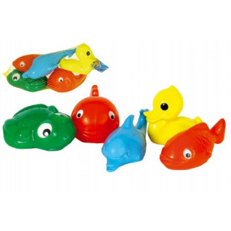 Plávacia sada zvieratká do vane plast 30x15x8cm 12m+