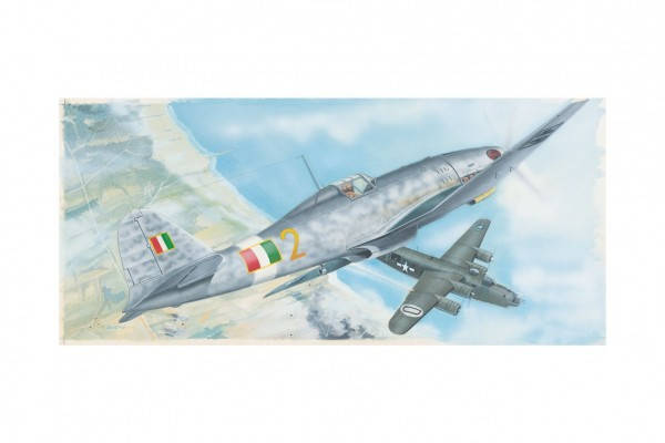 Model Fiat G.55 18,9 x23, 4cm v krabici 31x13, 5x3, 5cm