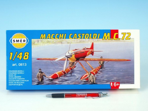 Model Macchi Castoldi MC72 1:48 17,5x19cm v krabici 31x13,5x3,5cm