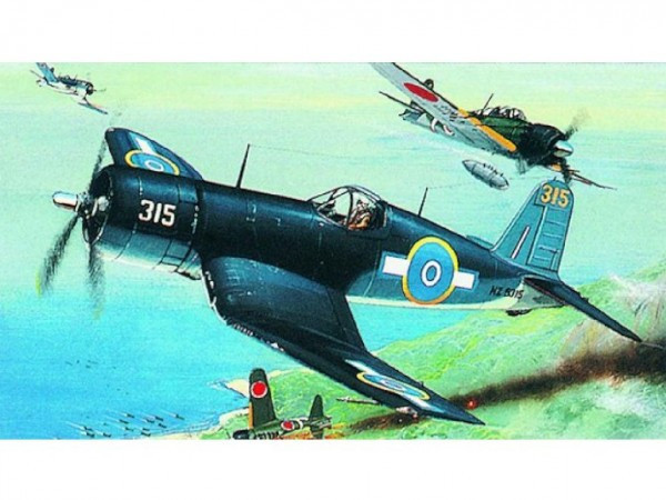 Model F4U-1 Corsair 14,1 x17, 3cm v krabici 25x14, 5x4, 5cm