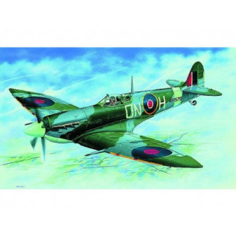 Model Supermarine Spitfire H.F.MK.VI 12,9x17,2cm v krabici 25x14,5x4,5cm