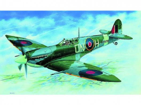 Model Supermarine Spitfire HFMK.VI 12,9x17,2cm v krabici 25x14,5x4,5cm