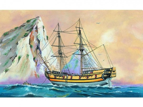 Model Black Falcon Pirátska loď 1:120 24,7x27,6cm v krabici 34x19x5,5cm