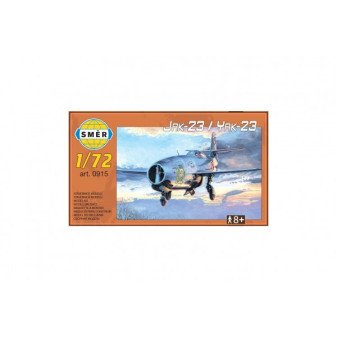 Model Jak-23 plast 12,1 x11, 2cm v krabici 25x14, 5x4, 5cm