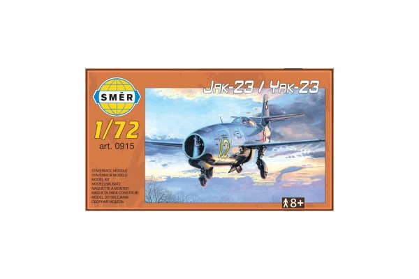 Model Jak-23 plast 12,1 x11, 2cm v krabici 25x14, 5x4, 5cm