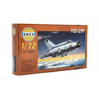 Model MiG-21R 1:72 15x21, 8cm v krabici 25x14, 5x4, 5cm