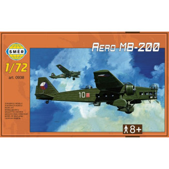 Model Aero MB-200 1:72 22,3x31,2cm v krabici 35x22x5cm