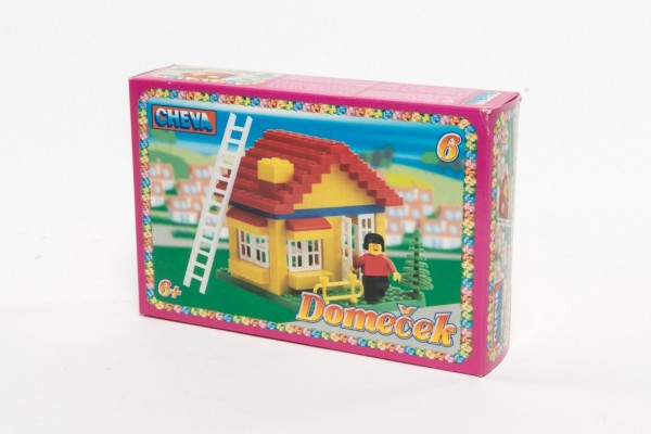 Stavebnica Cheva 6 Domček plast 22,5x15x5cm