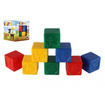 Kocky kubus PH plast 8ks v krabičke 12x12x12cm