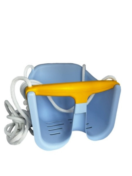 Hojdačka Baby modrá plast 33x24x28cm nosnosť 25kg v sieťke 12m+
