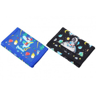 Peňaženka Keyroad chlapčenská látková 2 farby v sáčku 12,5x8cm