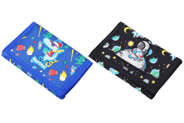 Peňaženka Keyroad chlapčenská látková 2 farby v sáčku 12,5x8cm