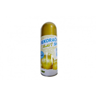 Dekoračný sprej zlatý 250ml 17cm