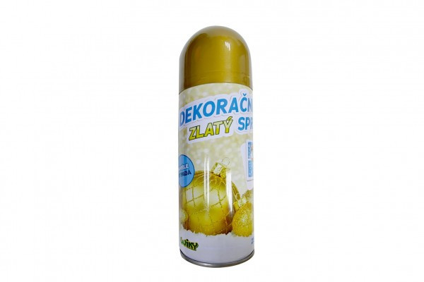 Dekoračný sprej zlatý 250ml 17cm