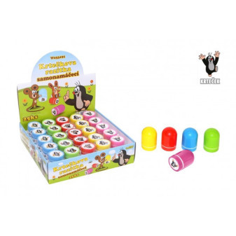 Pečiatka samonamáčacia Krtko plast 3x4,5cm 5 farieb