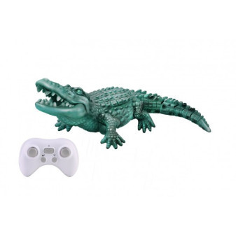 Krokodíl RC do vody plast 35cm dobíjací pack + batéria v krabici 38x17x19, 5cm