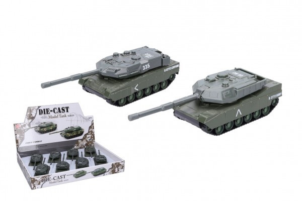Tank kov/plast 14,5cm na spätné natiahnutie