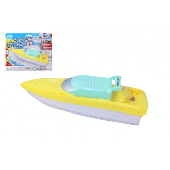 Loď/čln do vody plast 18cm na batérie na karte
