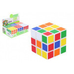 Kocka hlavolam 3x3x3 plast vo fólii 6x6x6cm