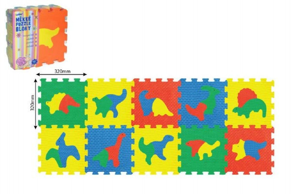 Penové puzzle Dinosaury 32x32cm