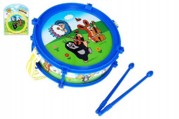 Krtko / Krtkov bubienok plast 20cm + 2 paličky 2 farby v krabičke
