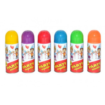 Párty rezance/špagety v spreji 17cm 250 ml 5 farieb karneval