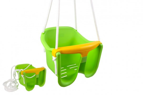Hojdačka Baby zelená plast 33x24x28cm nosnosť 25kg v sieťke 12m+