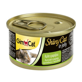 ShinyCat konzerva kura + papája 2x70g