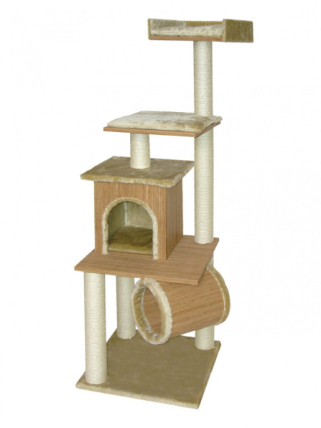 Cat-Gato škrabadlo Bamboo III 164cm tmavý/svetlý