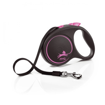 Flexi New Black Design L páska 5m/50 kg ružovo