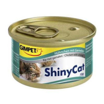 Konzerva ShinyCat kura+kreveta 70g