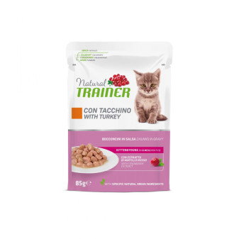 Kapsička Trainer Natural CAT KITTEN&YOUNG moriak 85g