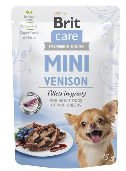 Kapsička Brit Care Mini Venison fillets in gravy 85g