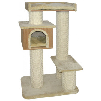 CATGATO skrabadlo Bamboo Residence bezove 126cm