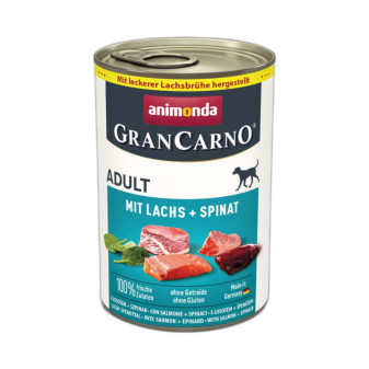 Animonda GranCarno Adult konzerva pre psov s lososom a špenátom 400g
