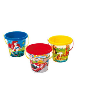 Vedierko na piesok plast 16x15cm mix farieb 18m+