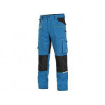 Nohavice CXS STRETCH, pánske, stredne modré-čierne, veľ. 52