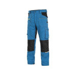 Nohavice CXS STRETCH, pánske, stredne modré-čierne, veľ. 60