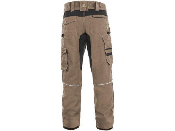 Nohavice CXS STRETCH, pánske, béžovo-čierne, veľ. 50