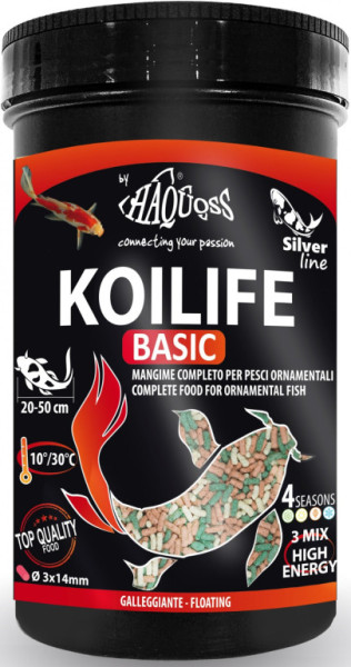 Haquoss Kiolife Basic kompletné krmivo pre ryby v rybníčku 1000ml