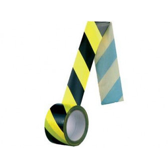 Samolepiaca páska, normová, 60 mm, žlto-čierna