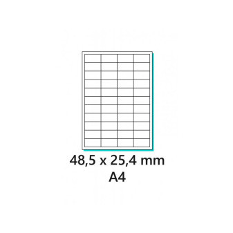 Etiketa 48,5x25,4mm/100 ks A4 biela, Labels 1/44