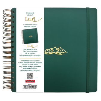 Scrapbook Luxi - 210x210 - lamino - fľaškovo zelená